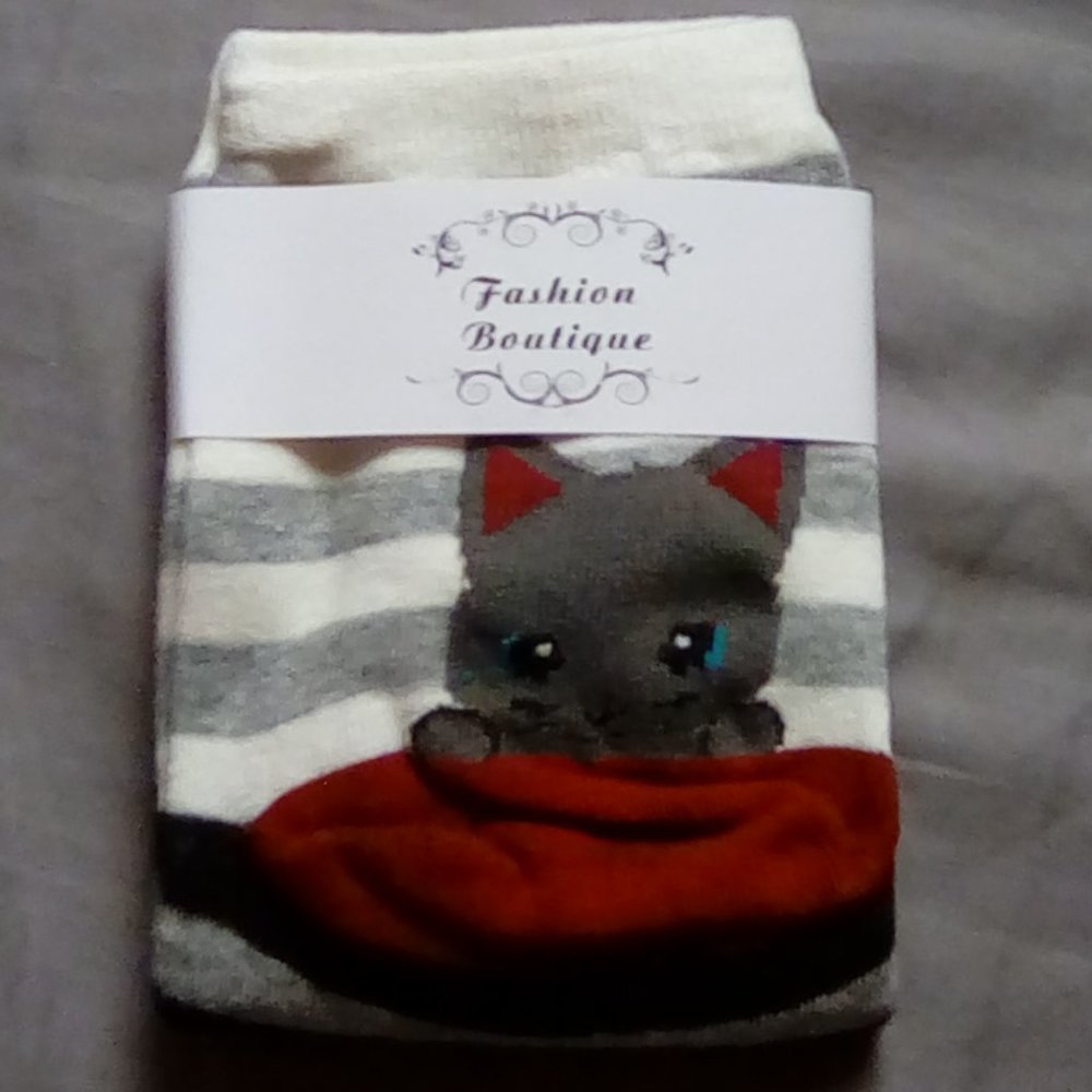 Kitty-Themed Socks